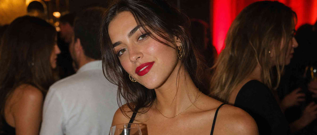 An image of a woman wearing party makeup