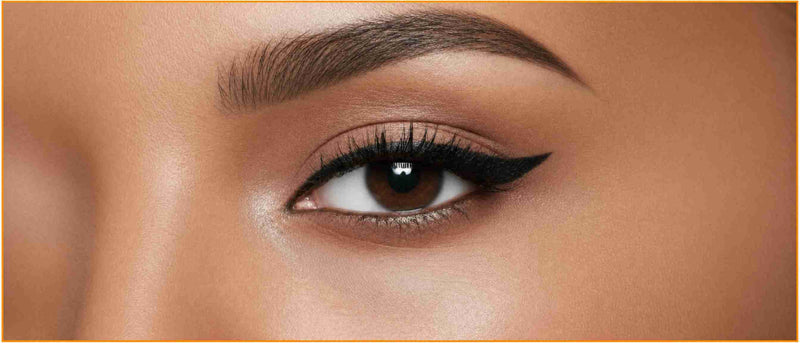 A perfectly applied eyeliner
