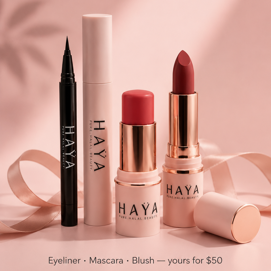 Halal Essentials Bundle + FREE Velvet Lipstick